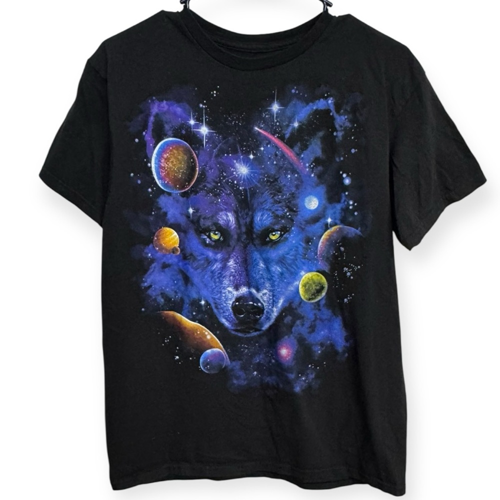 Black and Blue Graphic Short Sleeve Tee